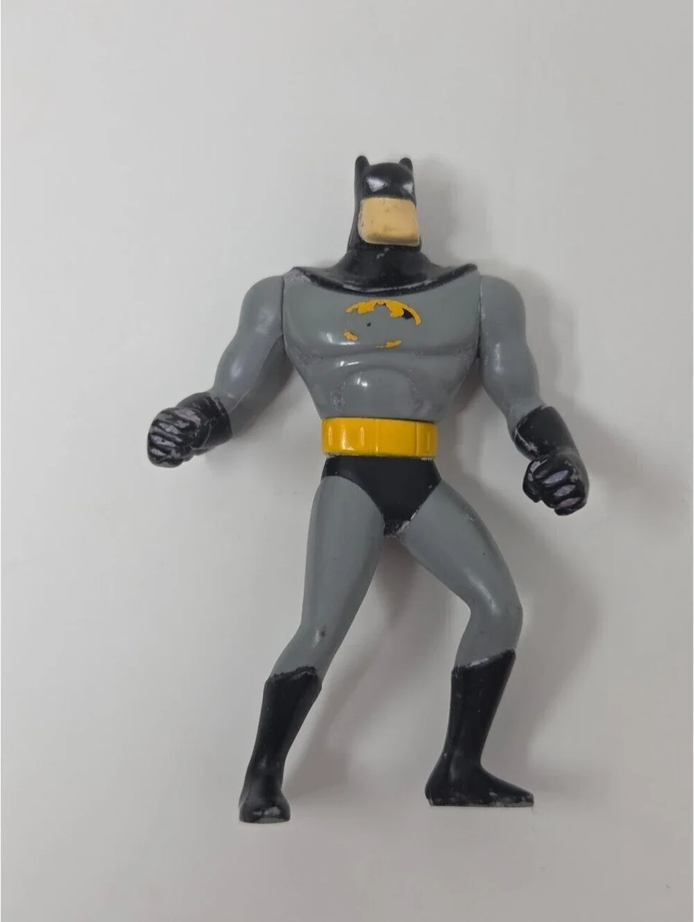 1993 McDonalds DC Comics Batman Gray Suit Black Cape Toy Figure